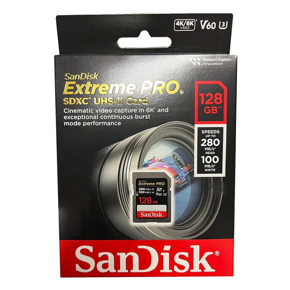 SanDisk 128GB Extreme PRO UHS-II V60 SDXC 記憶卡 280MB/s(平行進口)