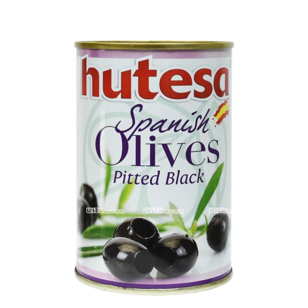 Hutesa福特莎去核腌漬油橄欖 西班牙原裝進口黑橄欖綠橄欖罐頭