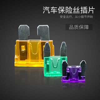 汽車保險絲保險片 中號小號迷你混閤裝 5A-40A 電動車車載保險絲 貨車【老趙精選】可開票