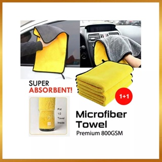 Microfiber Cleaning Cloth Towel 800 GSM Premium Car Wash Mic