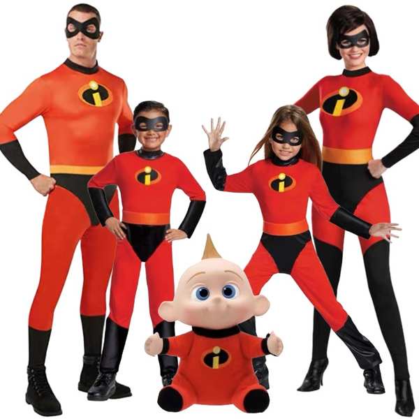 ✫六一兒童超級英雄服裝cos萬聖節超人總動員2特工隊巴小杰親子服裝♭