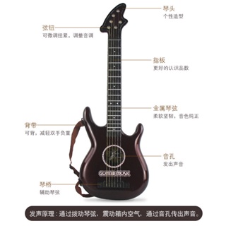 A⭐【賣家優選】可彈奏兒童 電吉他 玩具模擬 大號吉它 尤克里裡 音樂男女小孩入門樂器104