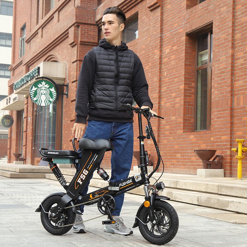 【特價優惠】折疊碟剎代駕雙人鋰電電動自行車男女代步腳踏板助力小型電瓶單車