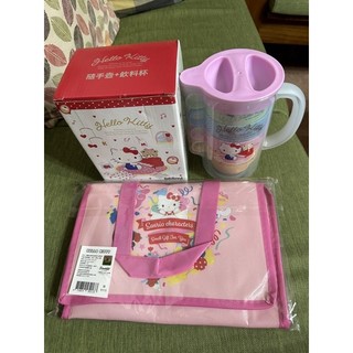 Hello kitty 三麗鷗保溫提袋加一壺四杯