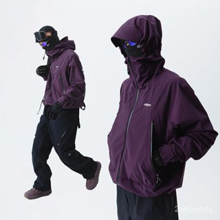 【ChillMan】藍岐衝鋒衣春秋季戶外連帽防護壓膠防水透濕衝鋒衣情侶外套男女潮