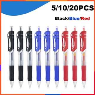 Retractable pens refills Set black/red/blue ink large capaci
