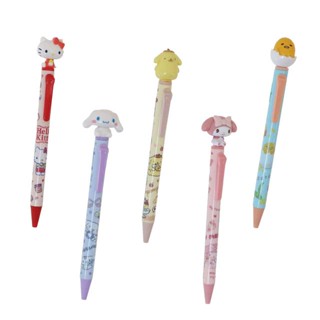 【現貨】小禮堂 Sanrio 三麗鷗 立體搖頭公仔原子筆 黑色 Kitty 美樂蒂 布丁狗 大耳狗 蛋黃哥