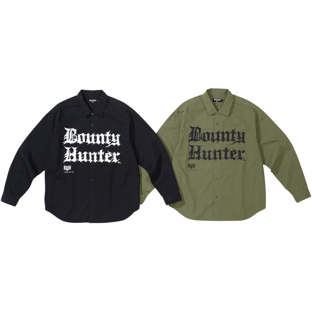 Supreme X Bounty Hunter 2023 F/W 秋冬 Ripstop Shirt 聯名 長袖 襯衫