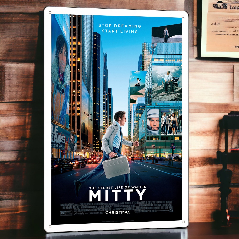 白日夢冒險王 電影海報鐵皮畫 臺灣製造全現貨本島直出 The Secret Life of Walter Mitty