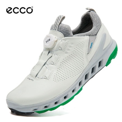【ECCO】男鞋高爾夫健步球鞋運動鞋男真皮戶外休閒透氣跑步鞋訓練