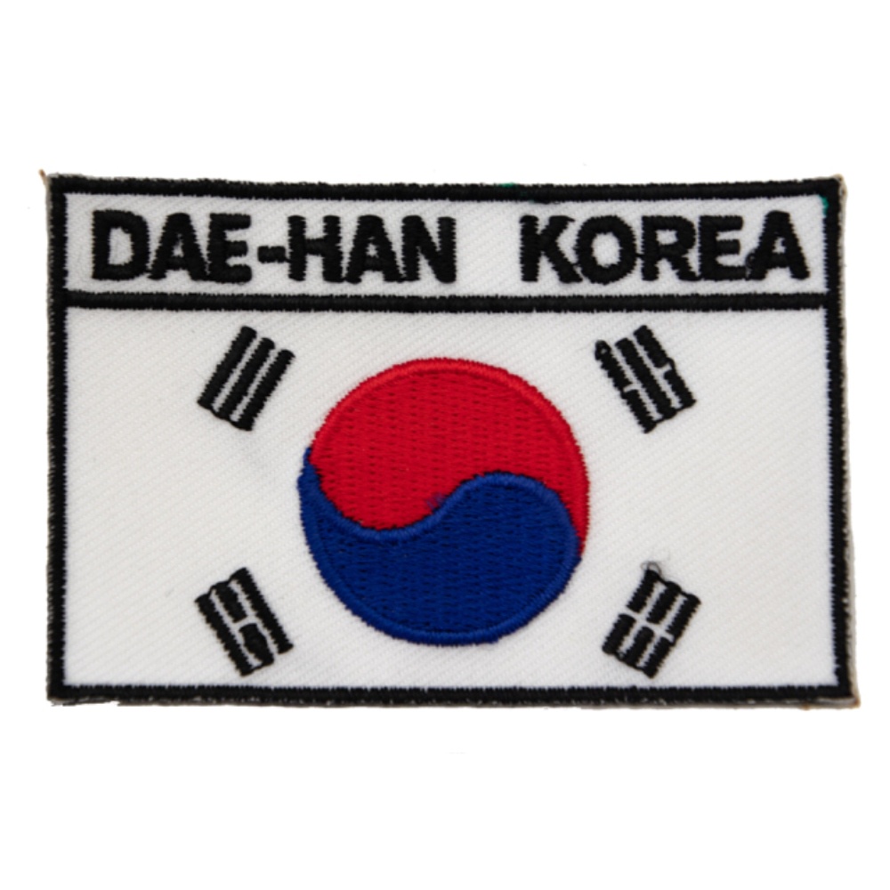 【A-ONE】南韓 補丁 刺繡胸章 電繡燙貼 刺繡章 背膠刺繡章 熱燙背包貼 繡片貼 造型 國家