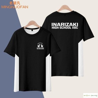 新款🔥排球少年cos短袖T恤稻荷崎高校隊服動漫周邊男女青少年學生痛衣服 成人兒童大尺碼上衣t cos上衣t恤