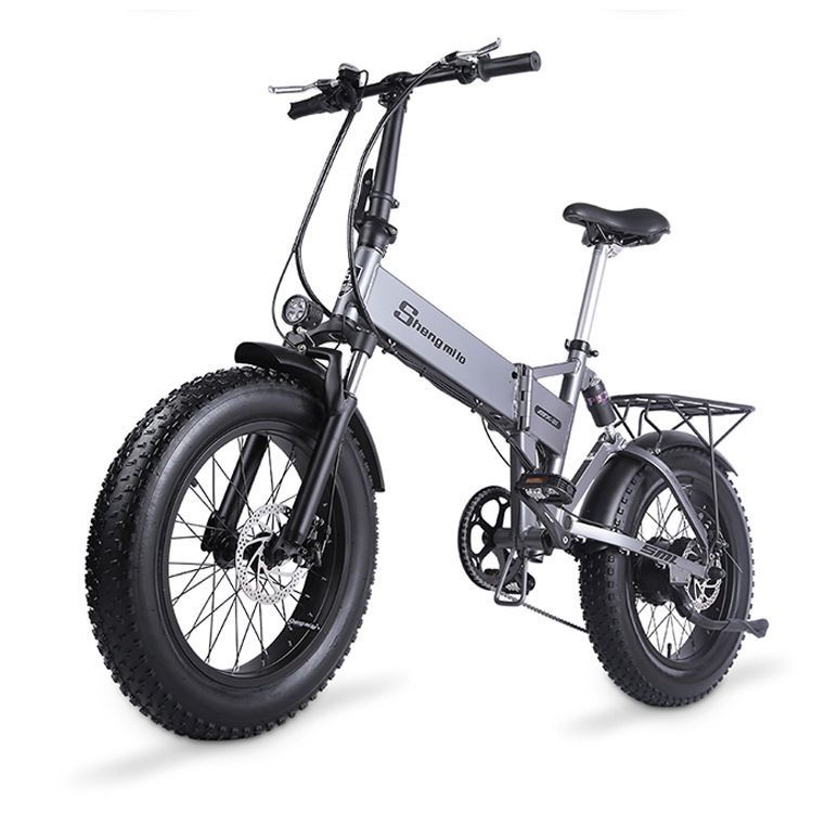 【特價優惠】Shengmilo 20寸電動自行車折疊式4.0寬輪胎48V內置鋰電助力自行車