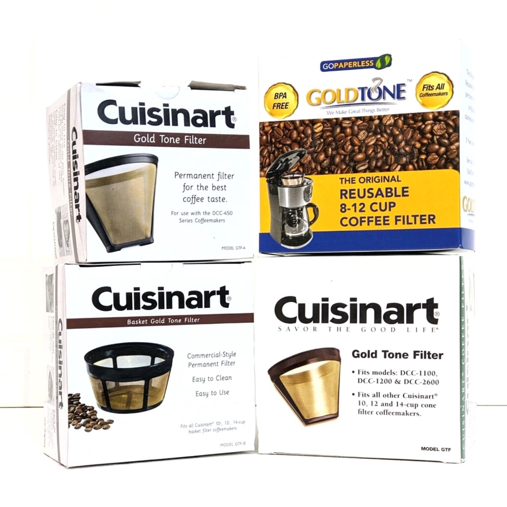 Cuisinart / Goldtone 咖啡機用 金屬濾網 濾杯 4杯 10杯 14杯 免濾紙過濾網