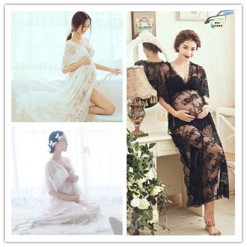 台灣-出貨- 桃園－孕婦照片寫真服裝新款時尚孕媽咪拍照影樓孕婦裝唯美孕婦攝影服裝 WVyt