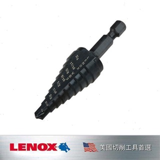 LENOX 狼牌 階梯鑽7/8-1-1/8x2孔徑數 LE30888VB11