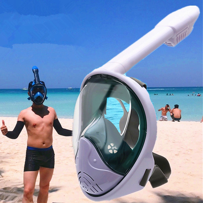 ⚡安安你好⚡潛水呼吸器 潛水鏡潛水面罩成人兒童全幹式浮潛面罩防霧三寶近視全臉呼吸器裝備面鏡