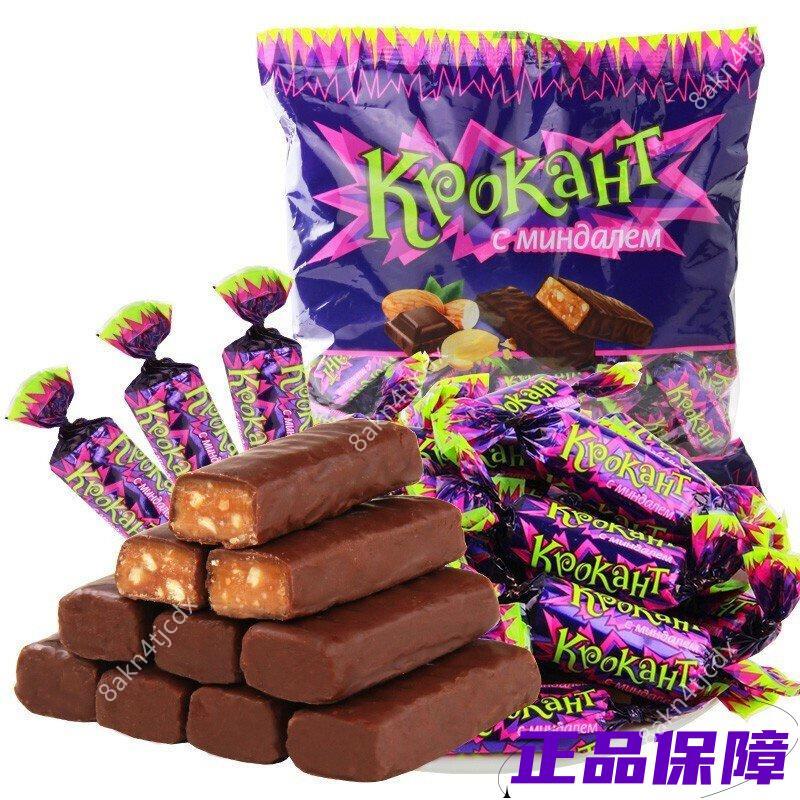 【限時促銷】kdv俄羅斯紫皮糖正品進口kpokaht巧剋力500g原裝糖果散裝喜糖零食