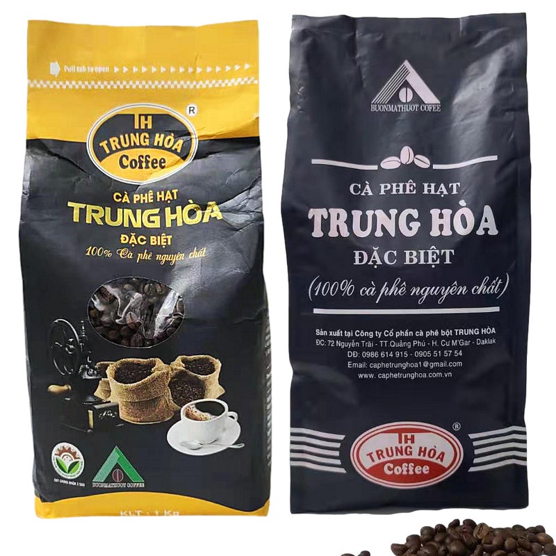 越南中和阿拉比卡羅布斯塔咖啡豆現磨手沖純黑咖啡無添加1kg