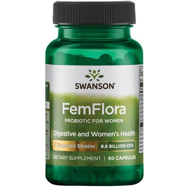 【Swanson】免運 女性專用配方益生菌 *60顆 - FemFlora 98億菌體