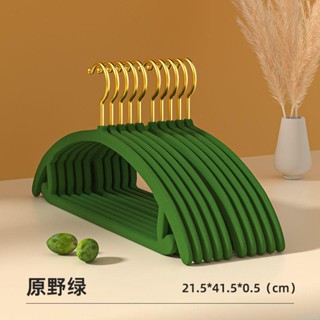🔥限時免運🔥植絨衣架無痕防滑不鼓包日式衣撐收納神器家用宿舍衣服整理衣櫃無痕衣架 防滑衣架 掛衣服架 衣服收納神器