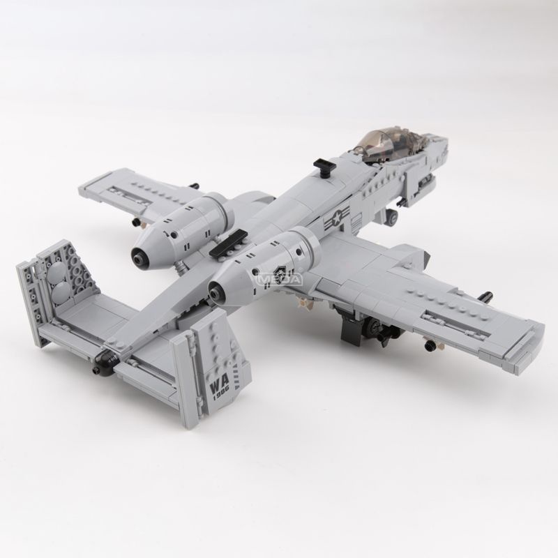 空軍 積木 玩具 兼容樂高積木軍事A10疣豬戰斗攻擊機雷電Ⅱ美國空軍男孩模型玩具