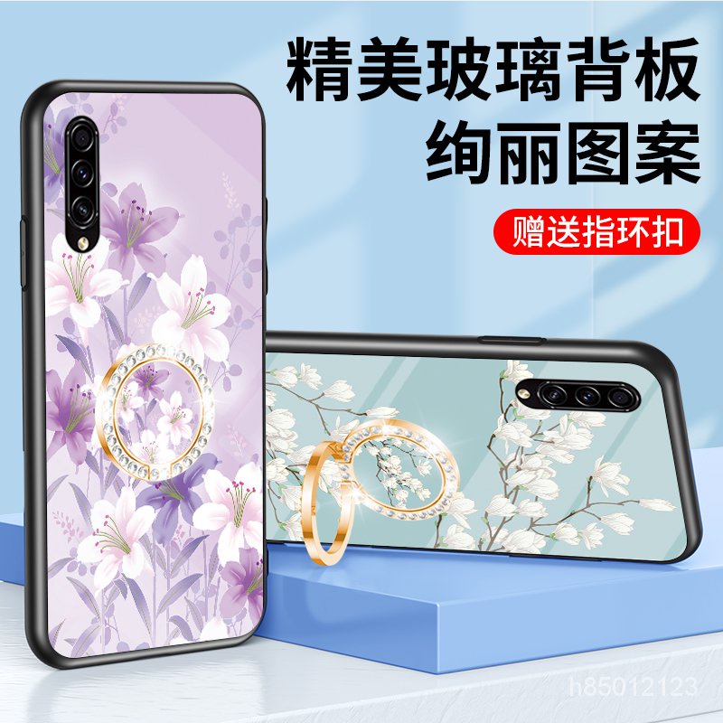 花朵玻璃防摔手機殼 適用紅米note9pro 紅米note8pro 紅米note9 紅米note8T 紅米note7 A