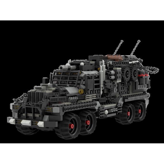 汽車積木 國產積木MOC-116001 8x8雷西格越野卡車防御軍事車玩具模型禮物
