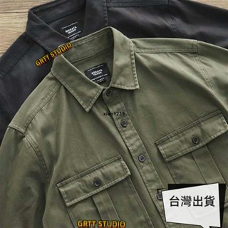 優選⚡牛仔工作服襯衫 工裝襯衫 男加厚長袖電焊工防燙耐磨純棉上衣男外套