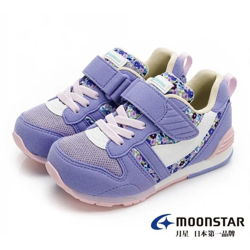 日本月星MOONSTAR 機能女童鞋＜254＞ HI系列2E寬楦 箱型後套穩定支撐 軟式彎曲 運動鞋 MSC2121S1