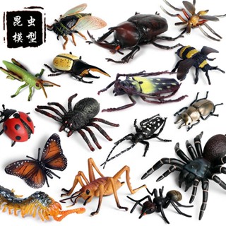 ⭐寶貝歡樂館⭐兒童模擬崑蟲玩具動物模型蜜蜂蜘蛛蜻蜓蝴蝶蜈蚣蚱蜢螞蟻螳螂擺件