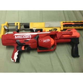 二手良品～NERF MEGA ROTOFURY 巨彈系列10連發衝鋒槍 軟彈槍