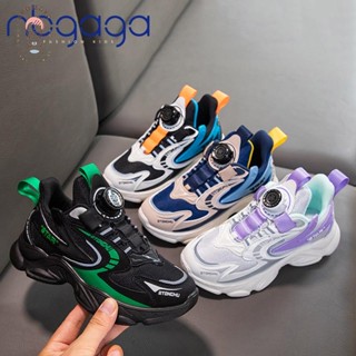 🍭小朋友🍭新款兒童運動老爹鞋中大童春秋旋轉鈕扣男童鞋子女童鞋子 休閒鞋學生百搭童鞋老爹鞋