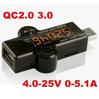 new arrival QC 2.0 3.0 4.0 - 25V USB Charger safety Tester A