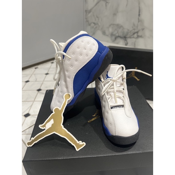 潮男寶必備 jordan 13 retro bt 藍白配色 16公分