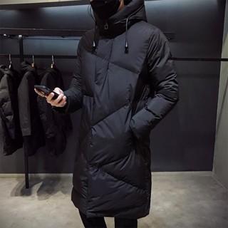 男生長版外套 羽絨外套 男生外套 外套男 保暖外套 中長版外套 大衣男棉衣男士外套韓版流中長款羽絨棉服牌2020裝棉襖子