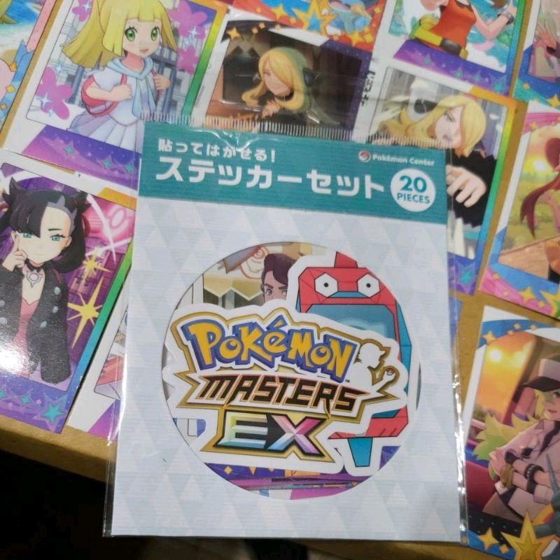 寶可夢中心 大師 手遊 貼紙 訓練家 訓練師 沙龍 Pokemon Masters EX 莉莉艾 瑪俐 N