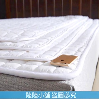 (陸陸的小鋪）親膚羽絨保潔墊 床墊 保潔墊 床單 平單式 透氣 舒適 防潑水 羽絨 鋪棉 加厚 柔軟 單人床