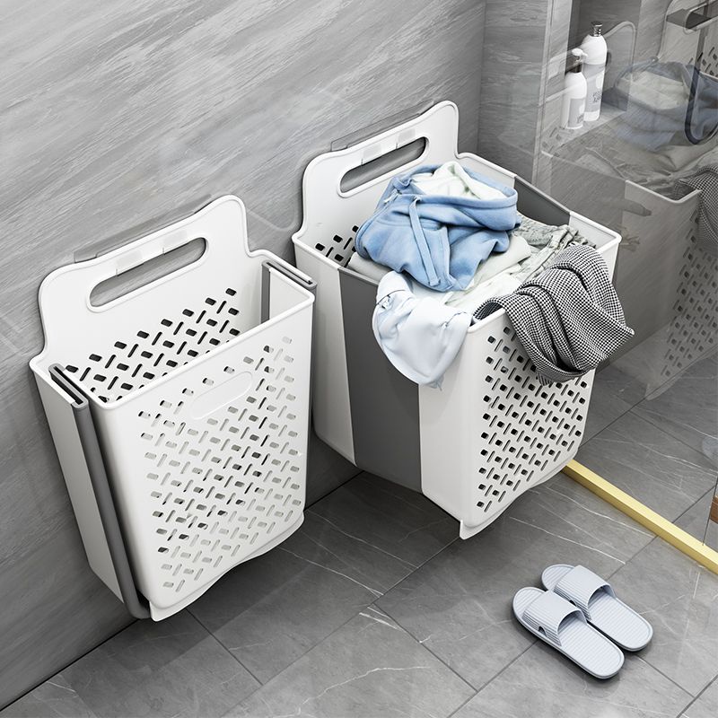 衛生間置物架 浴室厠所折疊 臟衣籃 免打孔 壁掛式 洗手間洗衣機收納架 洗衣籃