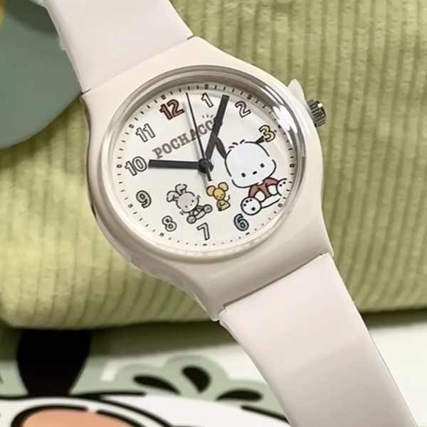 卡通設計可愛帕恰狗手錶小眾小帕卡通手錶簡約指針式學生上課手錶