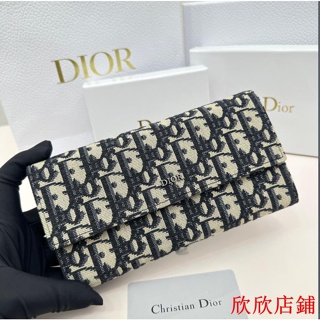 （妍妍二手)Dior/迪奧長夾 皮夾 錢包 錢夾 鈔票夾 卡夾 零錢包手拿包 長夾 皮夾024