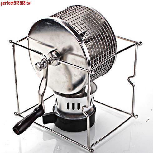 12月下殺#新款手動家用手搖烘豆機咖啡生豆烘焙機DIY小型不銹鋼滾輪烘烤機