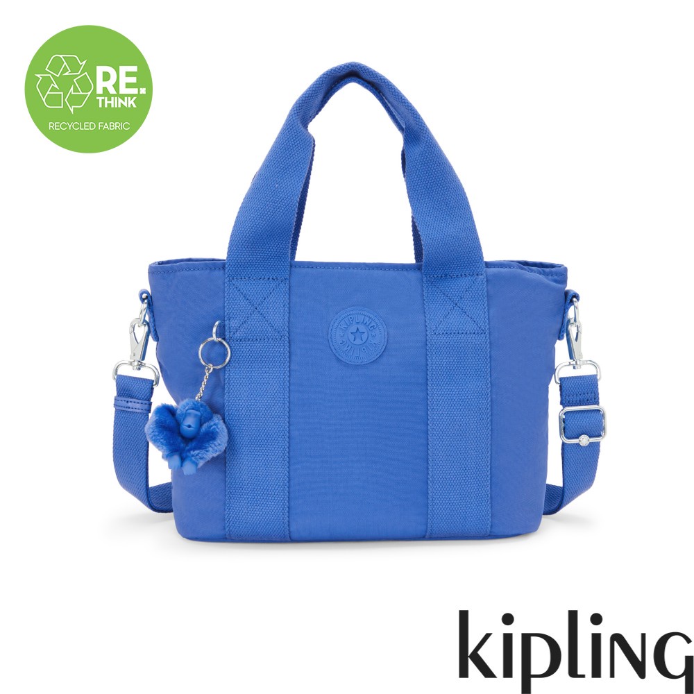 Kipling 深邃亮藍色手提肩背兩用包-MINTA M