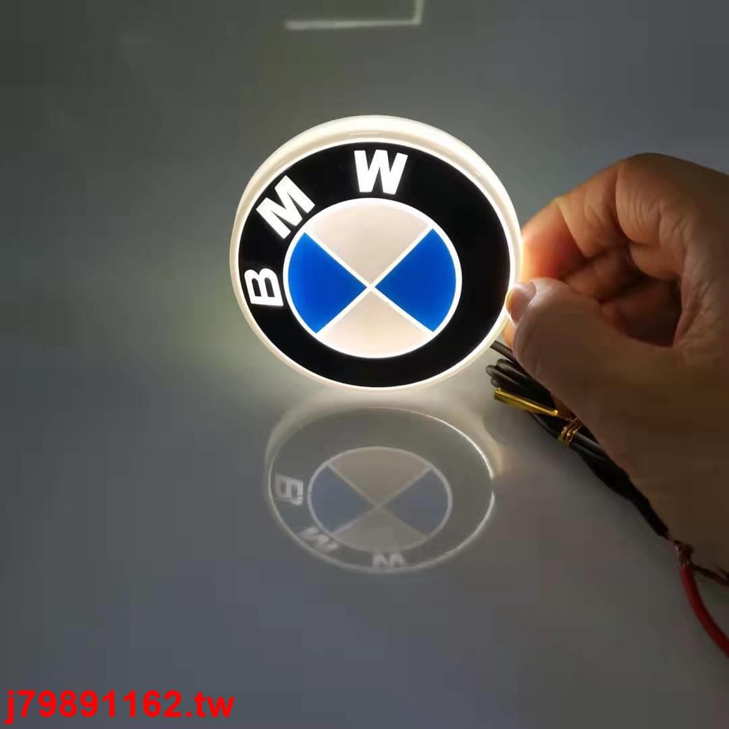 #限時促銷#適用于4D寶馬1系3系X1 X3 X5標志發光車標燈改裝BWM前后尾標LED燈