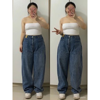 ✨大尺碼牛仔褲女✨可穿150公斤2-300斤特大碼胖mm直筒牛仔褲女春季新款寬鬆顯瘦遮肉闊腿長褲子 MO6J