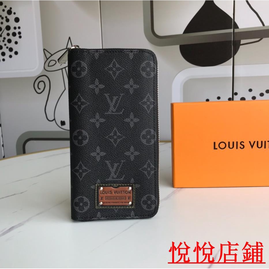 （悅悅二手）LV 路易威登 PORTEFEUILLE ZIPPY 拉鍊長夾 M61864 黑色 壓紋長夾 實拍02121