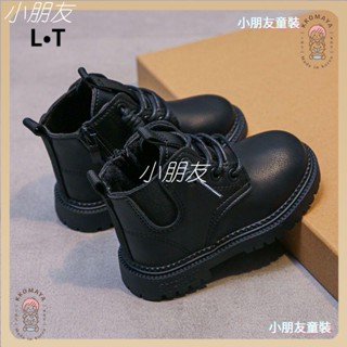 小朋友🍓 韓版時尚洋氣女童馬丁靴兒童軟底短靴寶寶加絨秋冬棉鞋英倫防滑單靴男童靴 童鞋 娃娃鞋 靴子 寶寶 秋冬鞋子XP