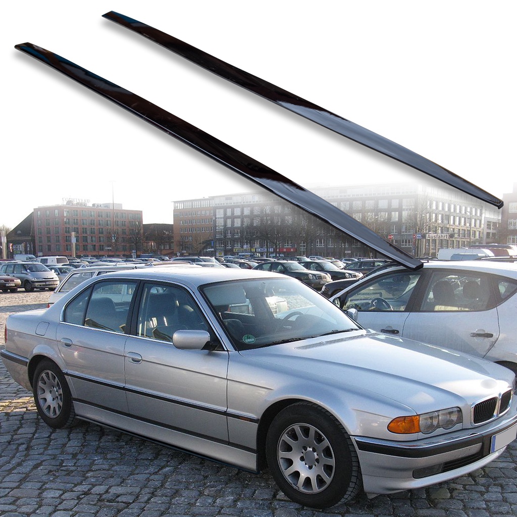 BMW 7 Series E38 1994-2001 Fyralip側裙 高亮黑/消光黑 MIT汽車精品 空力套件