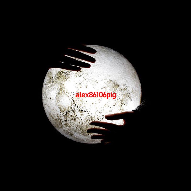今日推薦#光控遙控月亮燈 裝飾掛壁燈臥室房間氛圍燈創意感應月球小夜燈