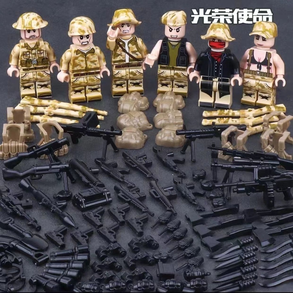 兼容樂高軍事警察特種兵飛虎隊組合拼裝積木小人偶男孩子玩具人仔